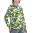 thumbnail image 6 of Honeii Watercolor Green Tropical Pattern Womens Oversized Hoodies Long Sleeve Sweatshirts Pullover Fall Outfits with Pocket-X-Large, 6 of 7
