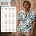thumbnail image 4 of FOR U DESIGNS Cherry Blossom Stripe Print Couple Outfits Womens Dress and Mens Shirt, Linen-Style V Neck Men Button Down Shirt Flowy Soft Women Sleeveless Sundress, 4 of 7