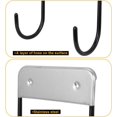 thumbnail image 2 of Double hook Wall bracket Ironing board wall bracket（black-1pcs）, 2 of 5