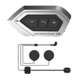 thumbnail image 1 of Auriculares universales Sonducket Bluetooth para casco Manos libres Impermeables Recargables Micrófono de tubo duro plateado, 1 of 6