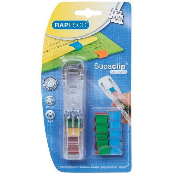 Rapesco Supaclip 40 See Through Dispens