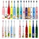 thumbnail image 2 of Cepillo de dientes eléctrico para niños con dibujos animados para niños con mini cabezal de repuesto ultrasónico IPX7, recargable, resistente al agua, 2 of 5