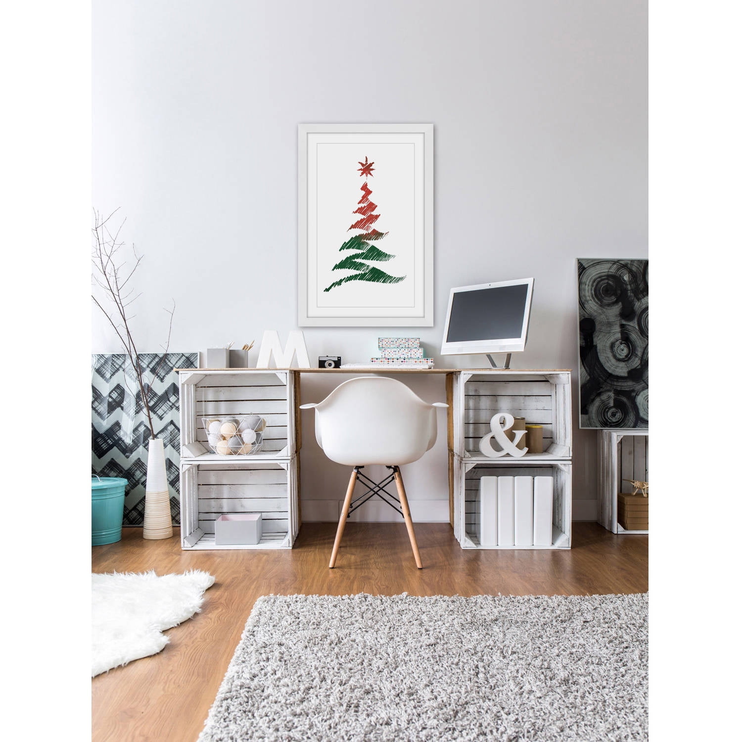 "Watercolor Tree" Framed Painting Print