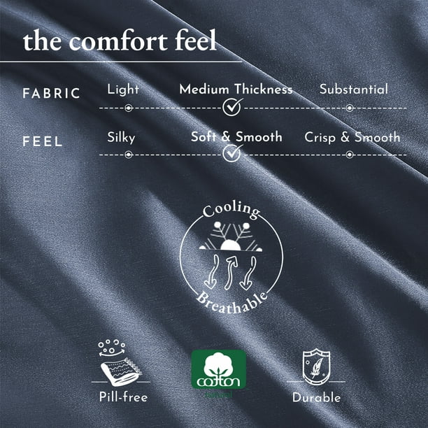 California Design Den Duvet Cover - 400 Thread Count 100% Cotton