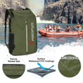 thumbnail image 4 of Mochila seca Piscifun 30 L impermeable flotante verde militar, 4 of 6