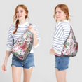 thumbnail image 4 of Waterproof Hiking Sling Backpack for Women – Lightweight Floral Crossbody Chest Bag with Adjustable Strap, Botanical Wildflower Travel Backpack for Outdoor & Everyday Use, 4 of 4