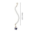 thumbnail image 2 of Unique Bargains 1 Pc Imitation Pearl Butterfly Cup Chain Water Cup Pendant Deep Blue Alloy Imitation Pearl, 2 of 5