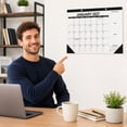 thumbnail image 4 of NovaStitch Calendar 2026-2027 18 Months Desk Calendar Clear Plastic Cover Wall Calendars With Hanging Hole And Corner Protector For Office School Home, 4 of 7