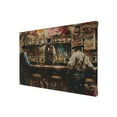 thumbnail image 2 of 8x12 inch Bar Wall Art Decor Cowboys In The Tavern Oil Paintings On Canvas,Rustic Kitchen,Tavern,Bar Decor Wall Art Painting Prints,Gift For Cowboy & Beer Lovers,Kitchen,Study,Bedroom Decor, 2 of 6