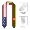 thumbnail image 2 of Lithuania & USA United States Flag Shawl Sash Stole Graduation Shawls Wraps Scraf For International Study, 2 of 5
