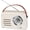 Beige, variant on Radio Speaker,Over 20 Hours Life Speaker,Portable Retro Radio with ,Subwoofer AUX/USB for Office Outdoor Camping (Blue)
