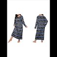thumbnail image 2 of Camisón de Larga para Mujer, Estampado, Camiseta, Vestido de Dormir Alce - Azul XXL, 2 of 6
