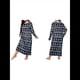 thumbnail image 2 of Camisón de Larga para Mujer, Estampado, Camiseta, Vestido de Dormir Alce - Azul XXL, 2 of 6