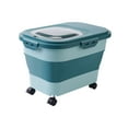thumbnail image 5 of Pet Dog Cat Food Storage Container 10kg Large Kitchen Airtight Tank Rice Green, 5 of 8