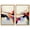 Gold Frame, variant on Rhythmic Rush Colors Duo Canvas Print Sunset Pink Wall Decor Set by Art Remedy, Gallery Wrapped, 10 x 15