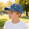 thumbnail image 2 of newwalpole Kids Hats for Boys, 3-8T Kids Baseball Cap with Sunglasses, Adjustable Toddler Ball Caps Hat for 3-8Y Girls Boys Blue for Size One Size, 2 of 8