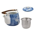 thumbnail image 5 of China Winter Lucky Bamboo Design Porcelain Blue 20oz Tea Pot and 4 Cups Set, 5 of 7