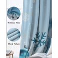 thumbnail image 6 of Cute Snowman Blackout Curtains for Bedroom - 84 Inch Long Light Blocking 2 Panels Set, Christmas Blue Winter Snowflakes Xmas Cartoon Thermal Living Room Drapes Grommet Window Curtains 52"x84", 6 of 8