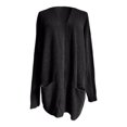 thumbnail image 3 of DuoJiaJ Autumn Winter Women's Loose Long Knit Cardigan With Pockets Cozy Sweater Outerwear For Women Sweaters For Women Clearance Black L, 3 of 3