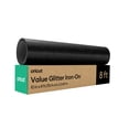 thumbnail image 1 of Vinilo de transferencia de calor Cricut Value con purpurina sobre plancha negra, 1 of 8