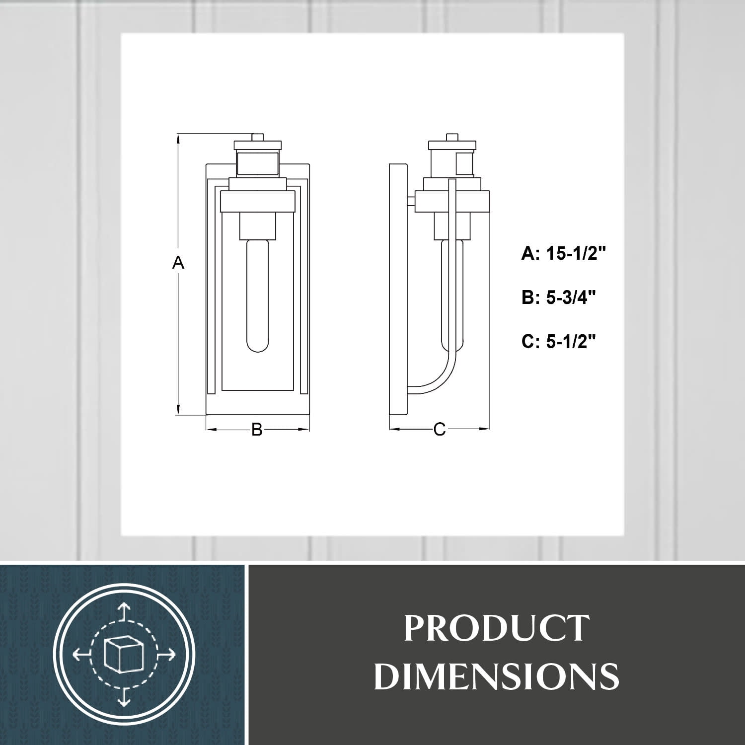 Lawton Steel LED Compatible Black Motion Sensor Dusk to Dawn Outdoor Wall Light Transitional Clear Glass