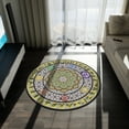 thumbnail image 3 of Mudras Round Rug | Area Rug | Meditation Rug | Yoga Rug | Chakra Rug, 3 of 4