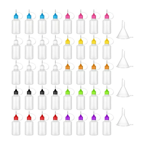 Glue Applicator Bottles 30ML/ 1OZ Needle Tip Squeeze Bottle for DIY Paint Paper Quilling Craft Glue Ink