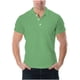 thumbnail image 1 of Blusa y camisa de manga corta con cuello vuelto para hombre, moda informal, con ventilación, botones y solapa, manga corta, poliéster, 1 of 5