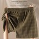 thumbnail image 1 of Hombres Otoño Invierno Calzoncillos Boxer de Algodón Pantalones Cortos Sueltos Diseño de Cuadros a Rayas Ropa Interior de Estilo Deportivo Transpirable, 1 of 5