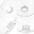 thumbnail image 3 of 2 pantallas de repuesto para lámpara de globo de vidrio: Lámpara de globo redonda transparente con base de rosca G9 - Ideal para dormitorio, sala de estar y comedor, 3 of 7