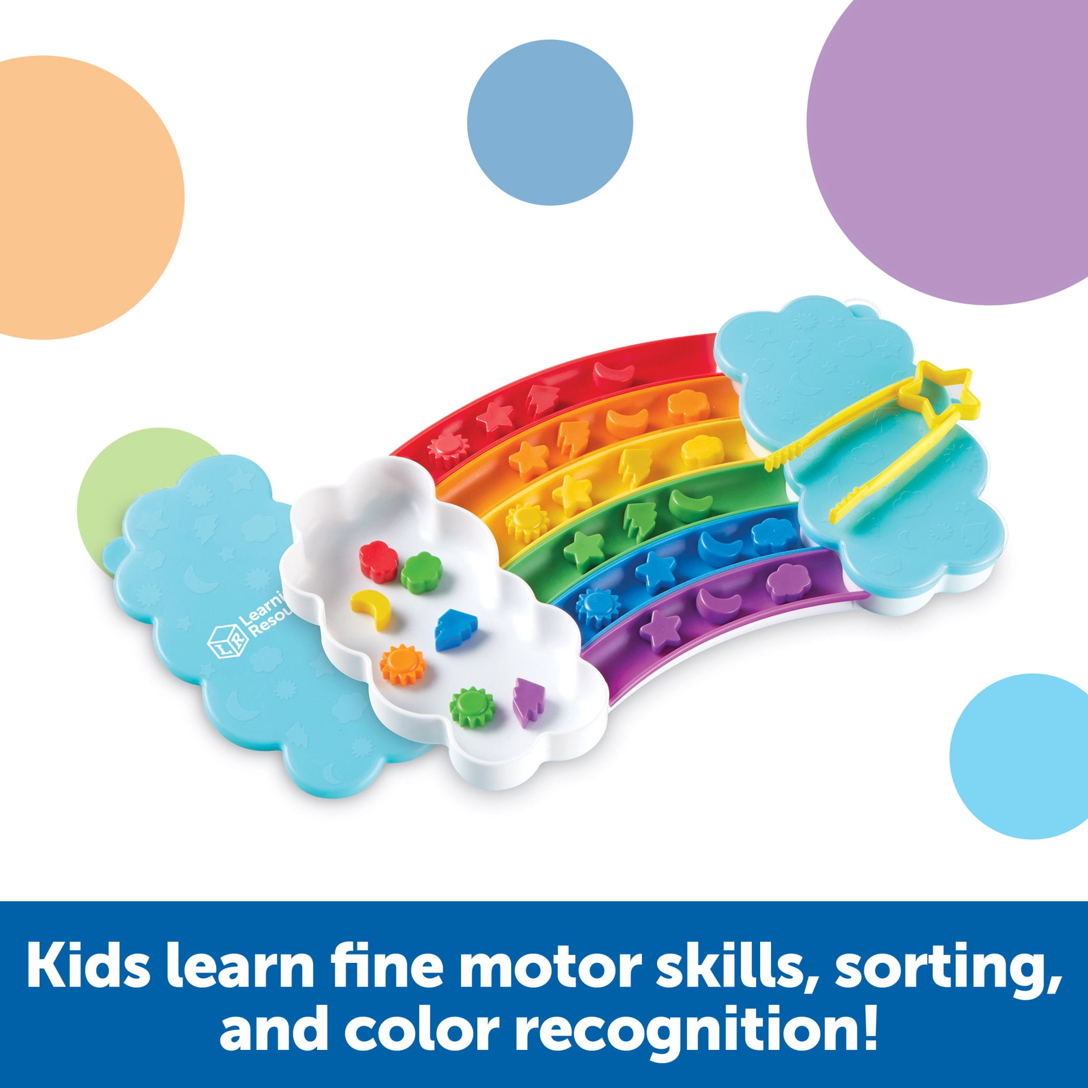 Learning Resources Rainbow Sorting Set Durable Plastic Ages 3+