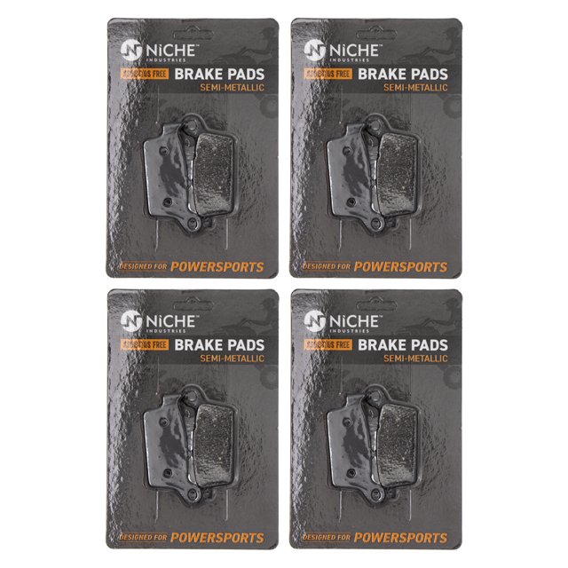 Niche Rear Brake Pad Set for Yamaha YZ426F Semi-Metallic Motorcycle 4 Pack 519-KPA2369D