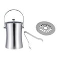 thumbnail image 1 of jifeng Ice Bucket Strainer Double Walled Ice Cube Container for KTV Dining Room BBQ 3L, 1 of 9