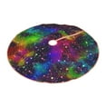 thumbnail image 2 of Kll Bright Universe Christmas Tree Skirt 30",Party Decorations Farmhouse For Christmas Decorations Holiday Party, 2 of 8