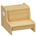 thumbnail image 1 of Taburete HOOBRO para niños Natural NL01JD01 con asas y almohadillas antideslizantes, 1 of 9