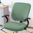 thumbnail image 4 of HAHDAXIA Stretch Spandex Computer Office Chair Covers, Removable Washable Universal Computer Chair Slipcovers Elastic Chair Seat Cover for Hotel Home Bar Wedding Party Decor (Green, Chair Sea, 4 of 5