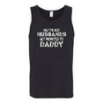 thumbnail image 2 of Wild Bobby, Only the Best Daddies Gets Promoted to Husband, Father's Day, Men Graphic Tank Top, Black, X-Large, 2 of 3