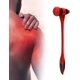 thumbnail image 3 of Martillo de masaje corporal, masajeador multifuncional de silicona elásticamente flexible para aliviar el estrés corporal (rojo + negro), 3 of 5