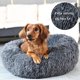 thumbnail image 5 of Cama para perros con forma de pez, redonda, relajante, para perros medianos, 76 cm, gris oscuro, 5 of 5