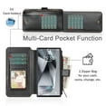 thumbnail image 3 of for Samsung Galaxy S23 Ultra PU Leather 2 In 1 Wallet Case, Kickstand Zipper Pocket Card Slots Classic Detachable Magnetic Folio Phone Case for Samsung Galaxy S23 Ultra, Full Body Protection - Black, 3 of 5