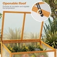 thumbnail image 6 of Costway Garden Portable Wooden Green House Cold Frame Raised Plants Bed Protection, 6 of 10