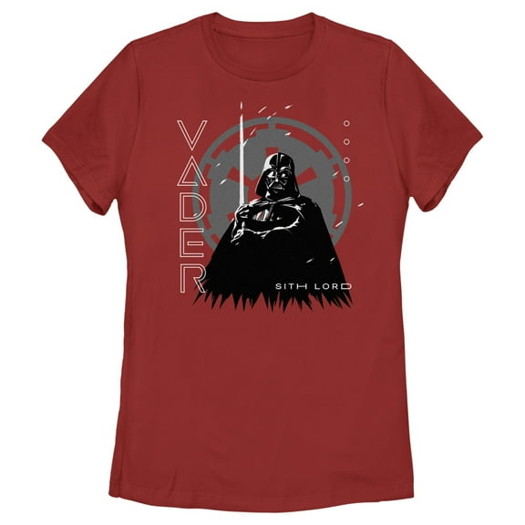 Women's Star Wars: Obi-Wan Kenobi Darth Vader Sith Lord Graphic Tee Red Small