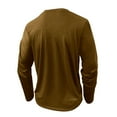 thumbnail image 5 of Timoontee Tee Shirts for Men Long Sleeve Crew Neck Fall and Winters Casual T-Shirts Modern Fit Breathable Solid Color Button Shirts with Pocket Brown XXXL, 5 of 6
