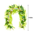 thumbnail image 3 of WMGHA ‌Artificial Hanging Egg & Greenery Vines – Easter Wall Decor for Wedding/Farmhouse, Spring Mantle Swag, Durable Indoor Festive Garland, Easter Decor‌, 3 of 9