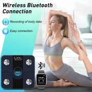 INSMART Body Weight Scale,Smart Scale for Body Weight,Digital Bathroom Scale with BMI,Bluetooth Body Fat Scale,14 Body Composition Analyzer with Fitness APP Sync,400lbs