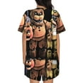 thumbnail image 3 of Saiise Five Nights At Freddy'S Pajamas Sets for Women Soft Short-Sleeved Pjs with Lounge Shorts Two Piece Sleepwear S-4XL, 3 of 7