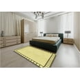thumbnail image 5 of Ahgly Company Machine Washable Indoor Square Transitional Sun Yellow Area Rugs, 5' Square, 5 of 7