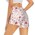 thumbnail image 3 of Fotbe Flower Leaves Womens High Waist Running Shorts Athletic Workout Quick Dry Shorts for Women with Pockets Gym Yoga Summer Shorts-XX-Large, 3 of 9