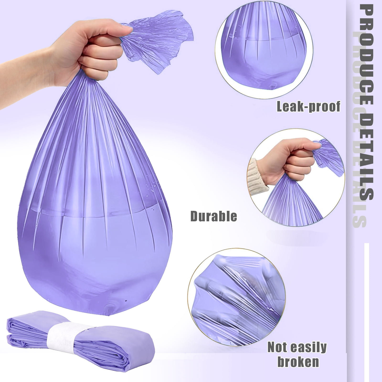 Cat Litter Refill Bags Compatible with Litter Cat Genie Standard/Plus/Style/XL+ Pails Litter Bags-12Pack