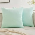 thumbnail image 3 of AUQ 2Pcs Pillow Covers Comfortable touch Suitable for Various Home Decoration Styles Pillowcases Hidden Zipper Simple Design Versatile Square Cushion Case 18x18in,Orange, 3 of 4